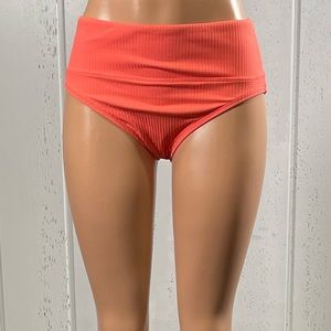 * Next Women's Coral High Waist Swim Bikini Bottom Sz M
